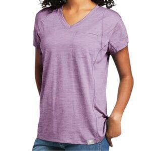 Ariat Rebar Tech Tee Women’s‎ M Purple V-Neck Workwear Shirt UPF NWT